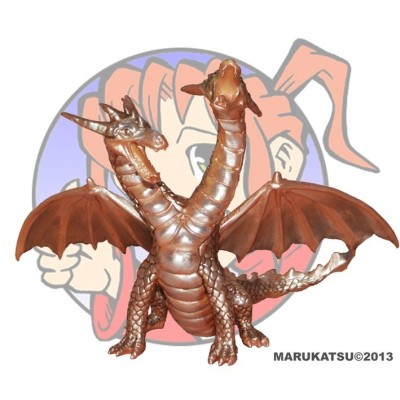 DRAGON 2 CABEZAS_ROSA PLATEADO_FIGRUA PVC