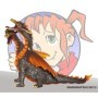 DRAGON 2 CABEZAS_MARRON_FIGURA PVC