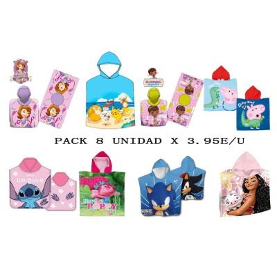 PACK OFERTA PONCHO 100% POLYESTER