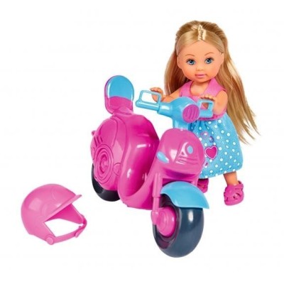 EVI LOVE MUNECA CON MOTO EN CAJA 16CM