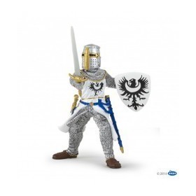 FIGURA CABALLERO BLANCO CON ESPADA ( PAPO ) 39946/7.8*6.5*10.4cm