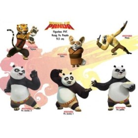 FIGURA PVC KUNG FU PANDPACK 6 MODELO 10CM
