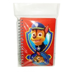 LIBRETA 3D PAW PATROL CON 1 PIN 15  X 11CM