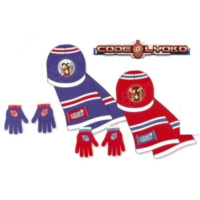 CODIGO LYOKO CONJUNTO GORRO + BUFANDA + GUANTES
