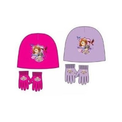 PRINCESA SOFIA SET 2GORRO+GUANTES