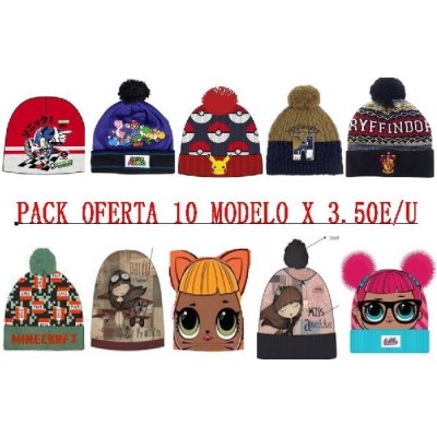PACK OFERTA GORRO 10*3.5E/U