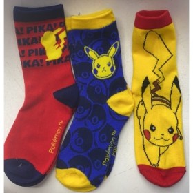 pokemon pack 3 calcetines para ninos