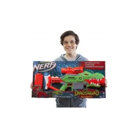 Nerf rex-rampage dinosquad lanzador motorizado - c/20 dardos