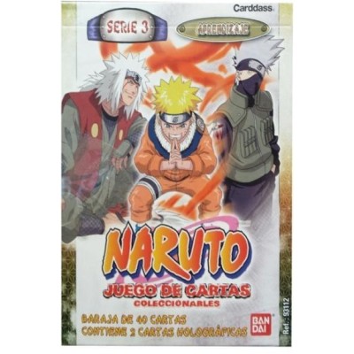 JUEGO DE CARTAS NARUTO SERIE 3 - BARAJA DE 40 CARTAS CONTIENE 2 CARTAS HOLOGRAFICAS