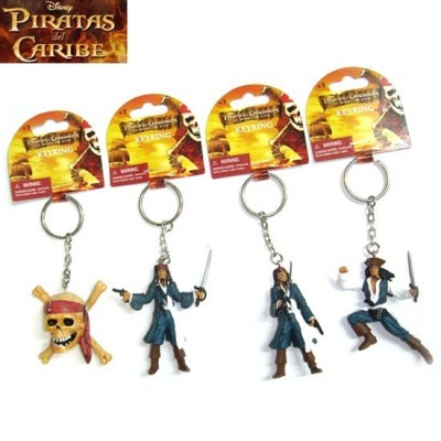 LLAVERO PIRATA CARIBE -PRECIO PACK 4 MODELOS 1.9E/U