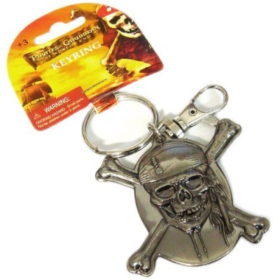 PIRATA DEL CARIBE LLAVERO METAL ESCUDO