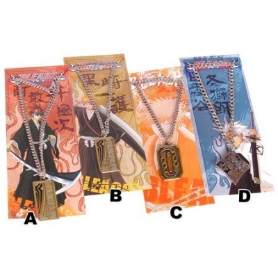 BLEACH COLGANTE METAL CHAPA CHARACTER UN PACK
