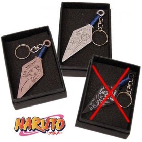 NARUTO LLAVERO KUNAI SHURYUKEN TIPO LANZA 3 MODELOS SURTIDOS EN CAJA (TARIFA POR UNIDAD)