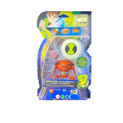 BEN 10 DELUXE ALIEN COLLECTION BRAINSTORM ACTION FIGURE 7CM CON CAJA 30CM BANDAI