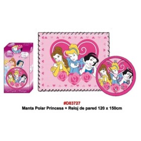PRINCESA MANTA+RELOJ DE PARED