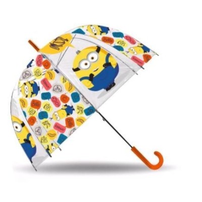 MINION PARAGUAS TRANSPARENTE AUTO 46CM