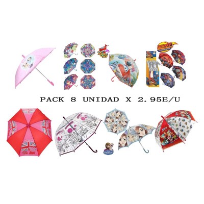 PARAGUAS PACK OFERTA 8MODELOS