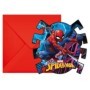 TARJETA DE INVITACION SPIDERMAN TEAM UP PK -6UDS