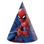 6 GORROS CONO 11x16 CM.SPIDERMAN