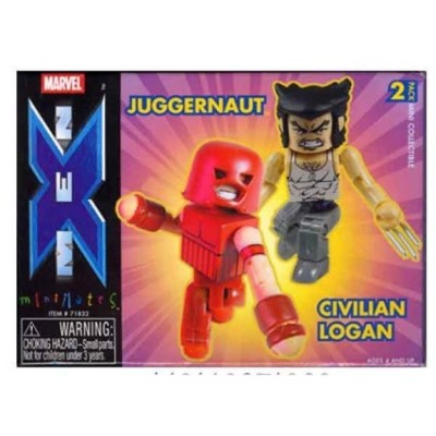 MINIMATES JUGGERNAUT & CIVILIAN LOGAN