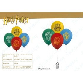 GLOBOS DE LATEX HARRY BOTTER 8UDS