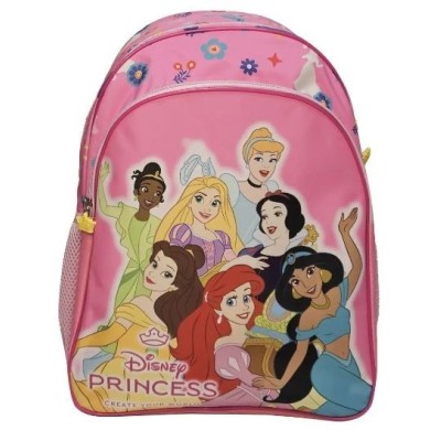 PRINCESAS MOCHILA GRANDE 2CREMALLERA 42CM