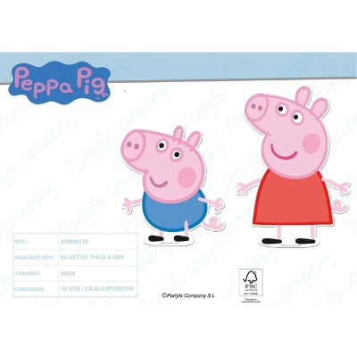 SILUETAS 30CM PEPPA PIG