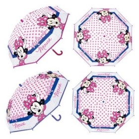 MINNIE PARAGUAS TRANSPARENTE 46CM