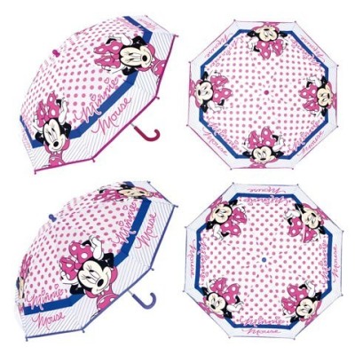 MINNIE PARAGUAS TRANSPARENTE 46CM