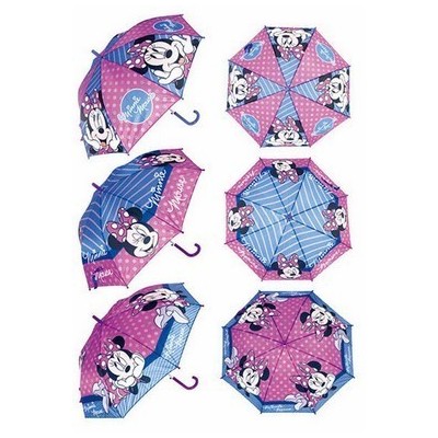 MINNIE PARAGUAS POLYESTER AUTOMATICO 48CM