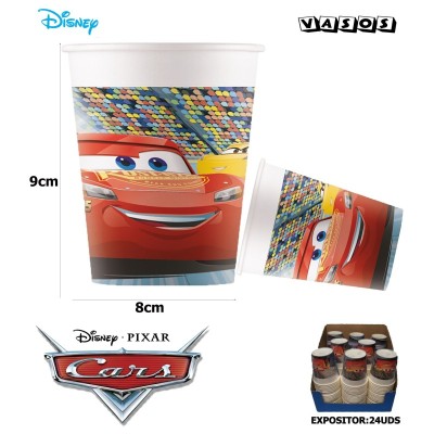 VASOS DE PAPEL 200ML CARS3 PK-6UDS