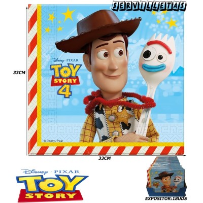 SERVILLETAS DE PAPEL 2CAPAS TOY STORY4    PK -20UDS