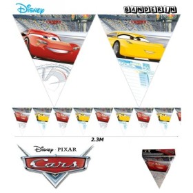 BANDERIN DE PLASTICO CARS 3