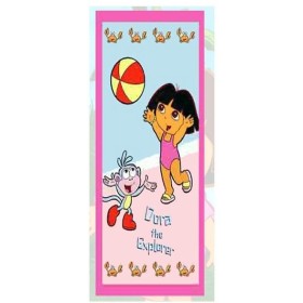 DORA Y BOTAS EN PLAYA TOALLA 100%ALCOTTON 75X150CM