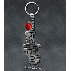 TWILIGHT (CRUPUSCULO) LLAVERO - LOGO Y MAZANA METAL -