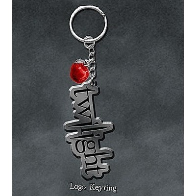 TWILIGHT (CRUPUSCULO) LLAVERO - LOGO Y MAZANA METAL -