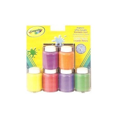 6 BOTES DE PINTURA CRAYOLA / ULTRA LAVABLES