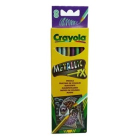 8 LAPICES DE COLORES METALLIC CRAYOLA