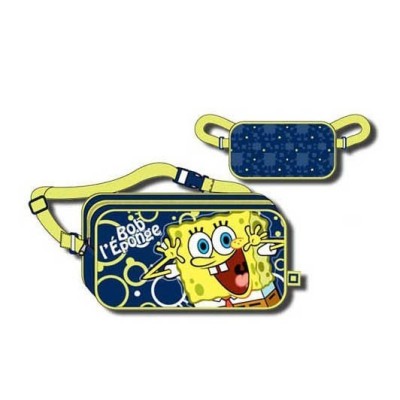 BOB ESPONJA PORTATODO CON CORREA 20 X 10 X 5 CM