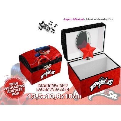 JOYERO MUSICAL COFRE LADYBUG