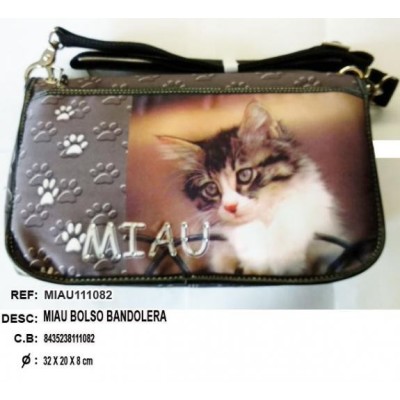 MIAU BOLSO BANDOLERA 32 X 20 X 8CM