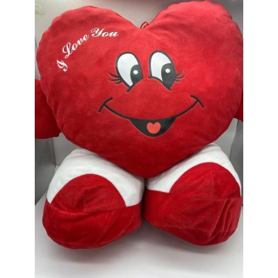 peluche de corazon con zapato 50cm
