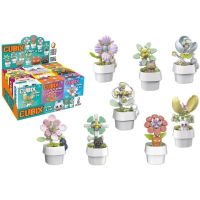 CUBIX FLOR CON ANIMALES 8MODELO 73PCS
