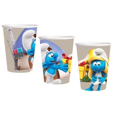 PITUFO VASO DE PAPEL 8U 200ML