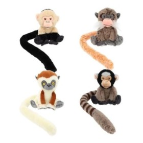 ANIMALES PELUCHE MACACOS DE CAUDA SOFT 4COLORES 20CM