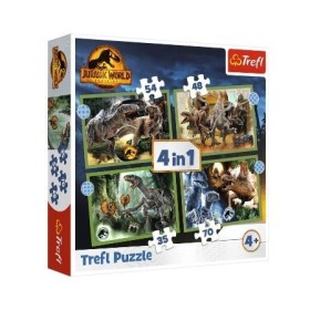 JURASSIC WOLD PUZZLE 4 EN 1