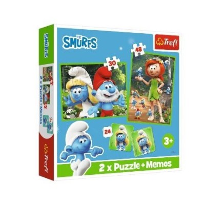 PITUFO PUZZLE 2 + MEMOS 1