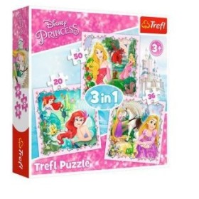 PRINCESAS PUZZLE 3 EN 1