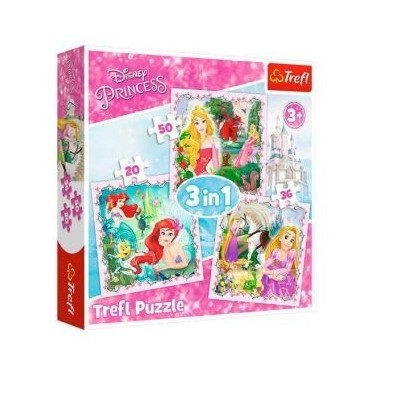PRINCESAS PUZZLE 3 EN 1