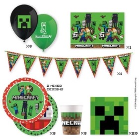 MINECRAFT SET 6 EN CAJA FIESTA